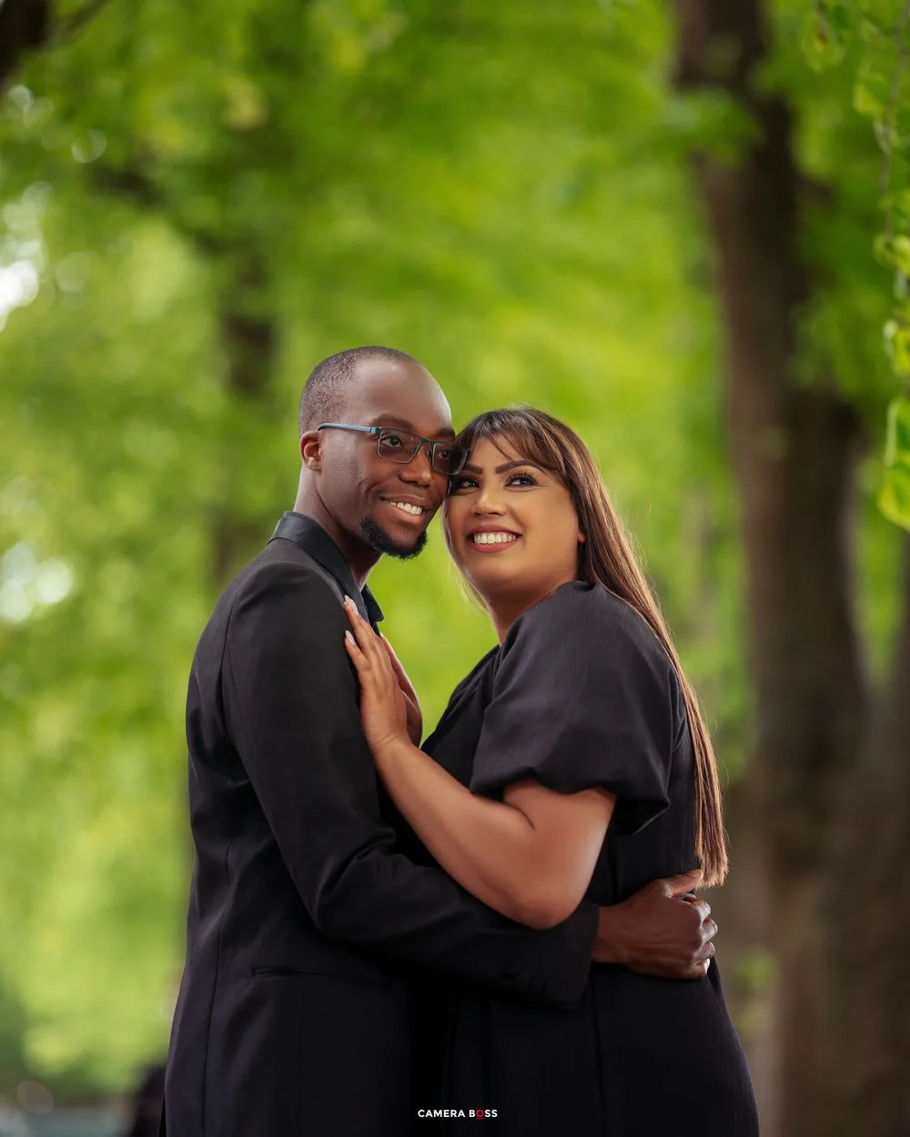A couple together at Victoria Park, Leicester