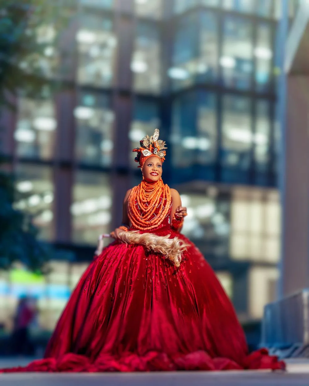 A Edo Inspirational Wedding Shoot in London Kings Cross by London-Based Nigerian Photographer